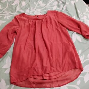 Chic Coral Women's Blouse
